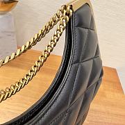 Kitlife SAINT LAURENT 87 Quilted-Leather Clutch Bag Black - 26x13x5 cm - 2