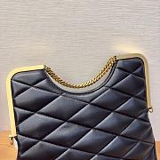 Kitlife SAINT LAURENT 87 Quilted-Leather Clutch Bag Black - 26x13x5 cm - 5