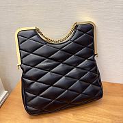 Kitlife SAINT LAURENT 87 Quilted-Leather Clutch Bag Black - 26x13x5 cm - 6