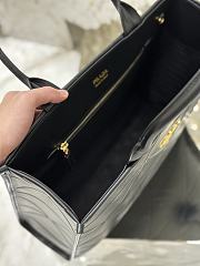 Kitlife Prada Symbole leather bag with stitching Black - 30x23x9 cm - 2