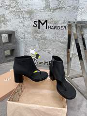Kitlife Miu Miu leather thong booties Black - 3