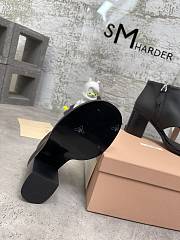 Kitlife Miu Miu leather thong booties Black - 4