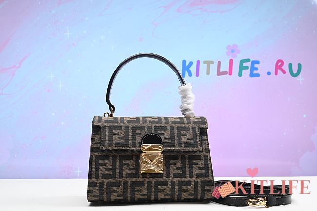 kitlife Fendi Zucca bag Brown - 21 cm - 1