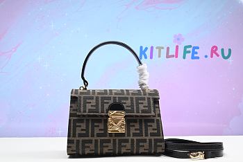 kitlife Fendi Zucca bag Brown - 21 cm