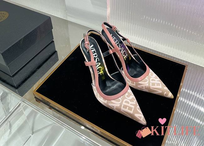Kiltife Versace Allover Slingback Pumps  10.5cm - 000 - 1