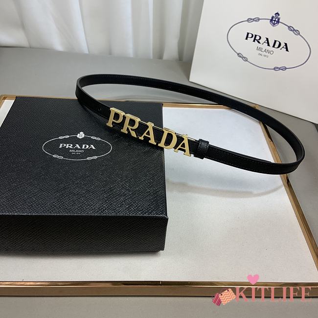 kitlife Prada Belt Black - 000 - 1.5cm - 1