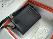 kitlife hermes kelly messenger Black Bag -  22 x 13 x 7 cm - 3