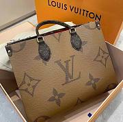 Louis Vuitton Onthego Monogram Giant Reverse Brown In Coated Canvas With Gold-Tone - M44576 - 41 x 34 x 19 cm  - 1