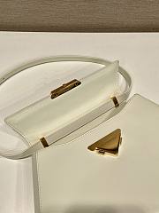 Kitlife Prada Medium brushed leather handbag White - 34 x 19 x 8 cm - 6
