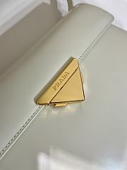 Kitlife Prada Medium brushed leather handbag White - 34 x 19 x 8 cm - 5