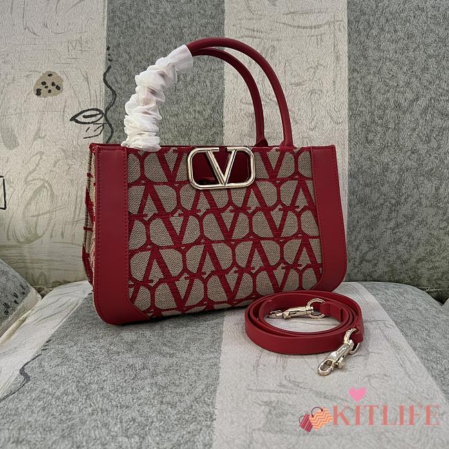 kitlife Valentino Garavani VLogo Signature handbag red - 35x22x16 cm - 1