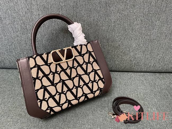 kitlife Valentino Garavani VLogo Signature handbag brown- 35x22x16 cm - 1