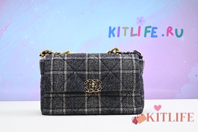 Kitlife Chanel Tweed bag black - 25 cm - 1
