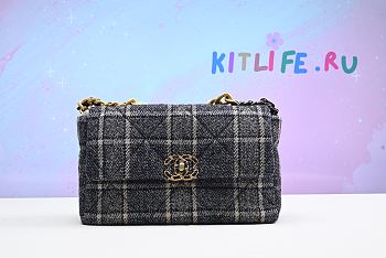 Kitlife Chanel Tweed bag black - 25 cm