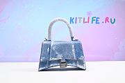 Kitlife BALENCIAGA Hourglass XS Handbag in Denim Printed in Blue - 23 x 15 x 10 cm - 1