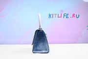 Kitlife BALENCIAGA Hourglass XS Handbag in Denim Printed in Blue - 23 x 15 x 10 cm - 4