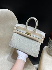 Kitlife Hermes Birkin Matte White Leather - 25cm - 1