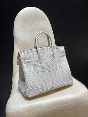Kitlife Hermes Birkin Matte White Leather - 25cm - 5