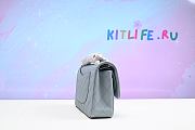 Kitlife Chanel Caviar leather Flap in light blue with gold - 25 cm - 2