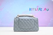 Kitlife Chanel Caviar leather Flap in light blue with gold - 25 cm - 4