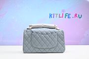 Kitlife Chanel Caviar leather Flap in light blue with gold - 25 cm - 6