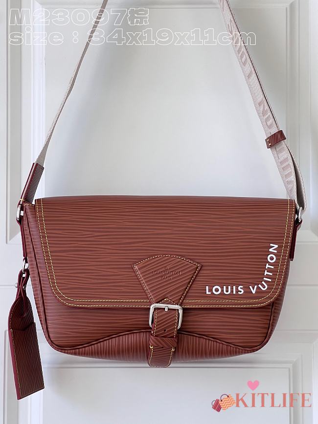 Kitlife Louis Vuitton Montsouris Epi Red Brown - 34 x 19 x 11 cm - 1