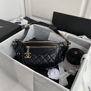 kitlife Chanel waist bag Black - 34x15x6 cm