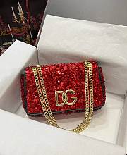 Kitlife Dolce & Gabbana 3.5 sequin-embellished shoulder bag - 001 - 25 x 8 x 15 cm - 1