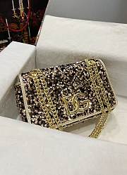 Kitlife Dolce & Gabbana 3.5 sequin-embellished shoulder bag - 002 - 25 x 8 x 15 cm - 1