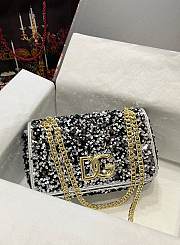 Kitlife Dolce & Gabbana 3.5 sequin-embellished shoulder bag - 003 - 25 x 8 x 15 cm - 2