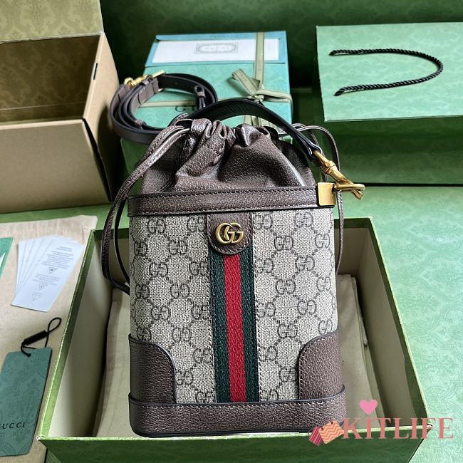 KITLIFE GUCCI MINI CANVAS SHOULDER BAG - 18 X 16 X 5 CM - 1