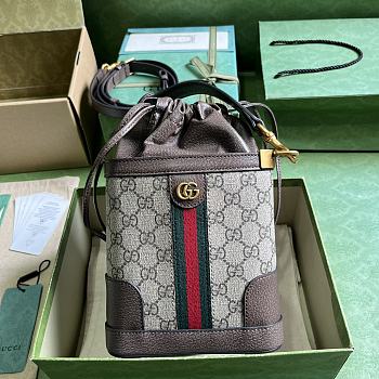 KITLIFE GUCCI MINI CANVAS SHOULDER BAG - 18 X 16 X 5 CM