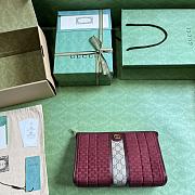 KITLIFE MINI GUCCI CANVAS POUCH RED BAG - 26 X 20 X 6 CM - 4