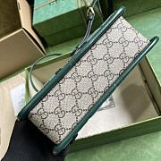 Kitlife Gucci mini Double G shoulder bag Green - 21 x 14 x 7 cm - 4
