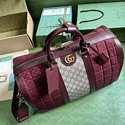 KITLIFE MINI GG CANVAS SMALL DUFFLE BAG RED - 44 x 28.5 x 24.5 cm - 2