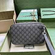 GUCCI GG supreme fabric Ophidia small pouch - 14.5 x 23.5 x 6.5 cm - 5