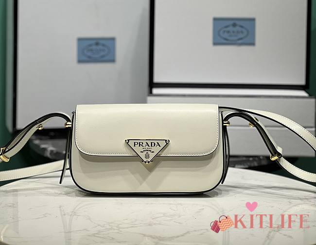 Kitkife Prada shoulder bag White - 20.5 x 10.5x4 cm - 1