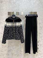 Kitlife Louis Vuitton Mixed Monogram Hooded Parka Black Clothing - 1/set - 1