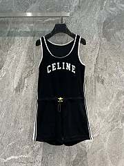 Kitlife CELINE ROMPER IN TERRY Clothing JERSEY BLACK / WHITE - SML - 1