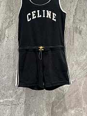 Kitlife CELINE ROMPER IN TERRY Clothing JERSEY BLACK / WHITE - SML - 2