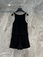 Kitlife CELINE ROMPER IN TERRY Clothing JERSEY BLACK / WHITE - SML - 4