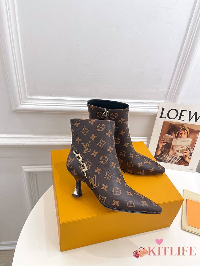 Kitlife Louis Vuitton Sparkle Ankle Boot Brown  000 - heel 6.5 cm - 1