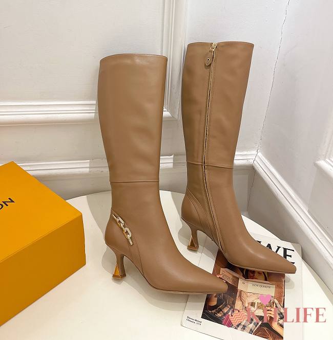 Kitlife Louis Vuitton Sparkle High Ankle Boot Beige 000 - 6.5 cm - 1
