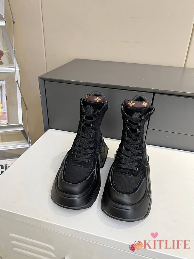 Kitlife Louis Vuitton Archlight 2.0 Platform Ankle Boots Black - 1