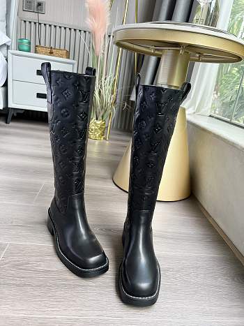 Kitlife Louis Vuitton hight Boots Black - 001