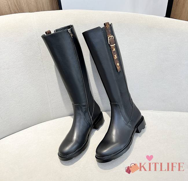 kitlife Louis Vuitton hight Boots Black - 002 - 1