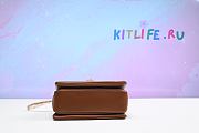 Kitlife Valentino ONE STUD NAPPA BAG WITH CHAIN Brown Gold Hardware - 19x14x11cm - 6