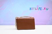 Kitlife Valentino ONE STUD NAPPA BAG WITH CHAIN Brown Gold Hardware - 19x14x11cm - 2