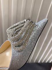 Kitlife MACH&MACH Silver Glitter Double Bow Heels - 000 - 9.5 cm - 4