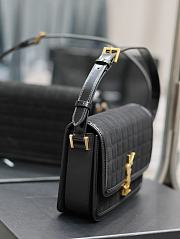 kitlife SAINT LAURENT Solferino Small suede crossbody bag - 23x16x6 cm - 5